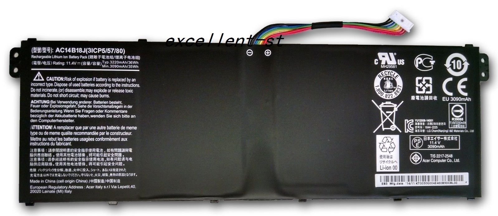 Pin Laptop Acer Aspire E3-111  E3-112  E3-112M 